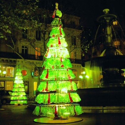 Plastic bottle Christmas tree
