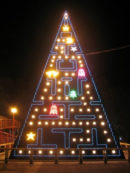 Pac Man Christmas tree