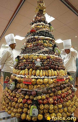 Food Christmas tree