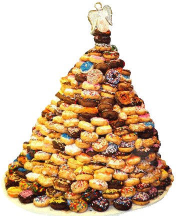 Donuts Christmas tree