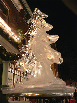 Ice Christmas tree