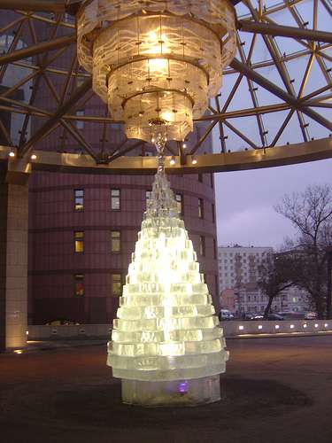 Ice Christmas tree