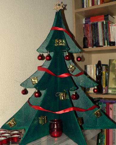 Cardboard Christmas tree