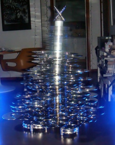 CD Christmas tree