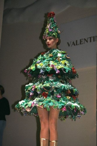 Woman Christmas tree!